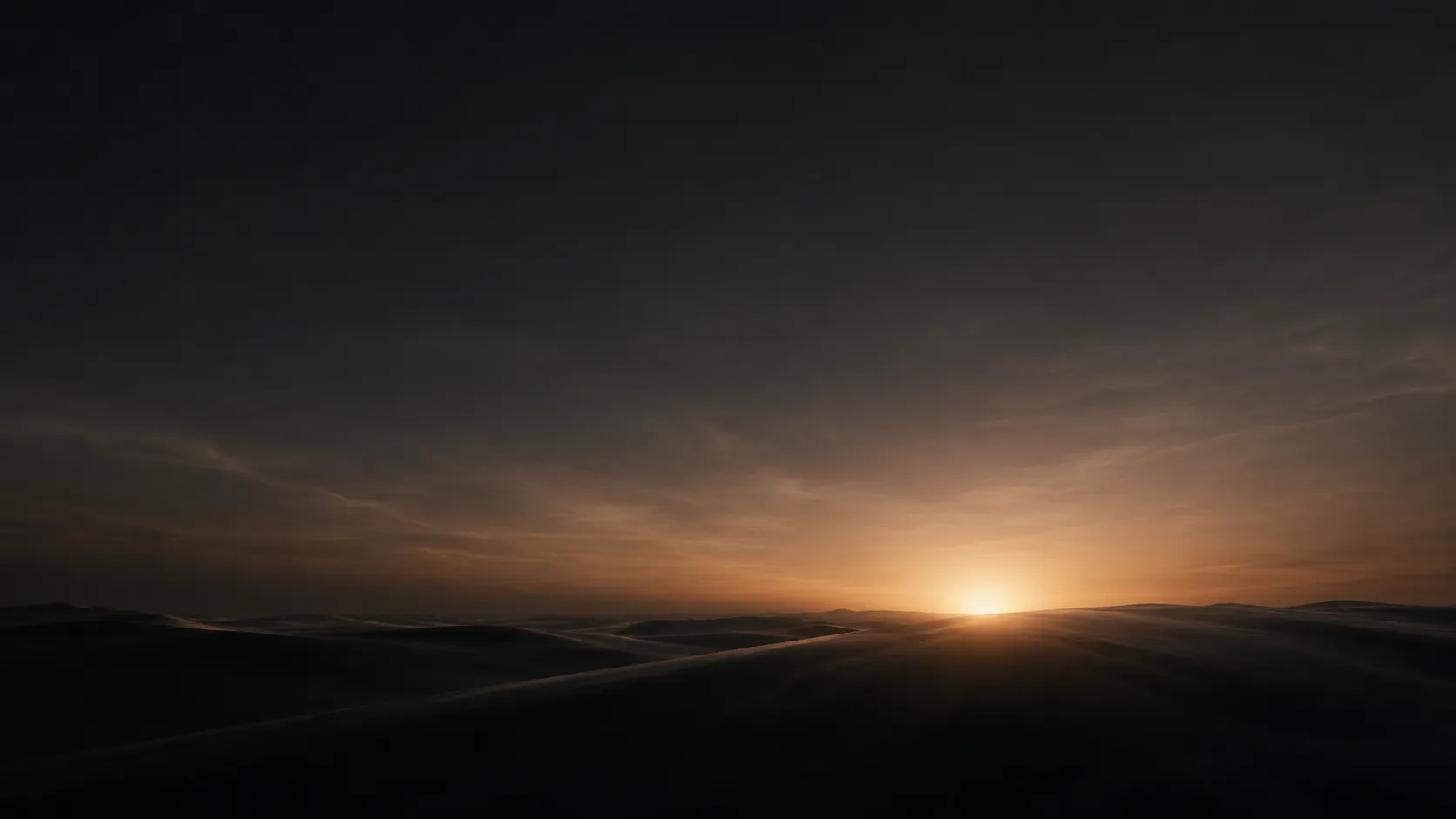 A shoreline at first light